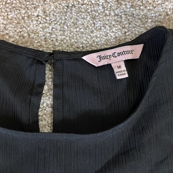 🌟 5/$20 Juicy Couture Black Blouse. M - Picture 3 of 10